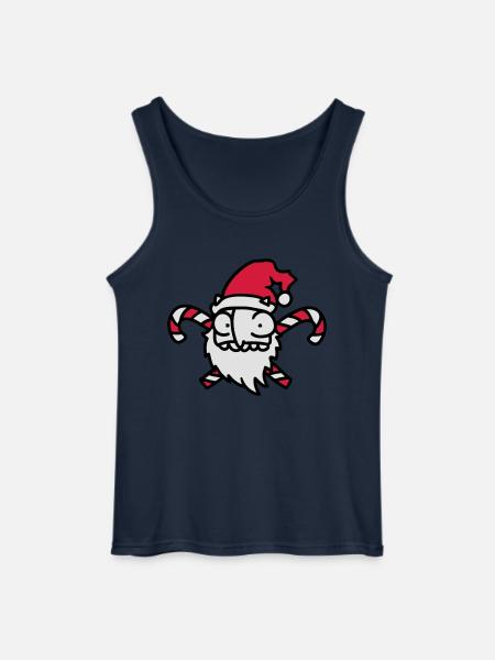 Weihnachtsmann Zuckerstange 3 - Gildan Männer Tank Top - Navy
