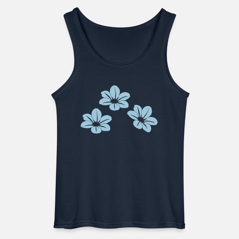 Blumen - Gildan Männer Tank Top - Navy