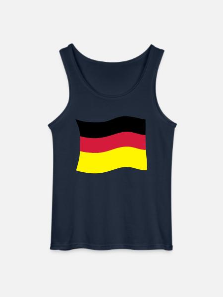 deutschlandfahne - Gildan Männer Tank Top - Navy