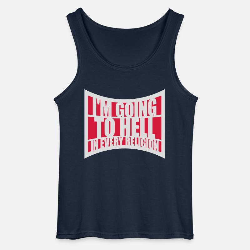 im going to hell - Gildan Männer Tank Top - Navy