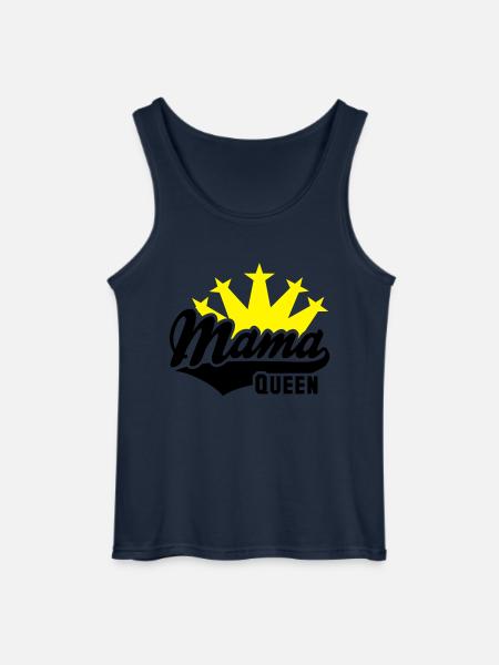 QUEEN Mama Krone 2C - Gildan Men’s Tank Top - navy