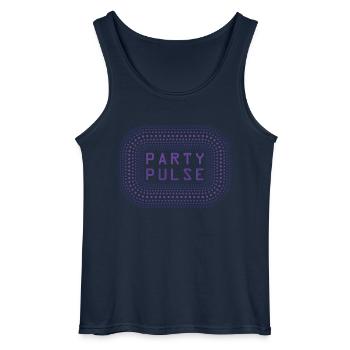 Pulse der Party - Gildan Männer Tank Top - Navy - Vorne - AI Model Male 185 dark (185cm)