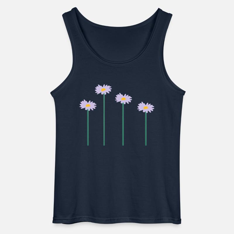 blumen - Gildan Männer Tank Top - Navy