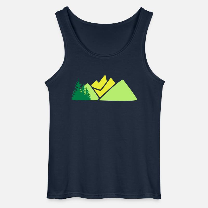 Berge - Gildan Männer Tank Top - Navy
