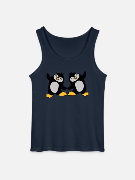 2 pingouins mignons dansant - Débardeur Gildan Homme - marine