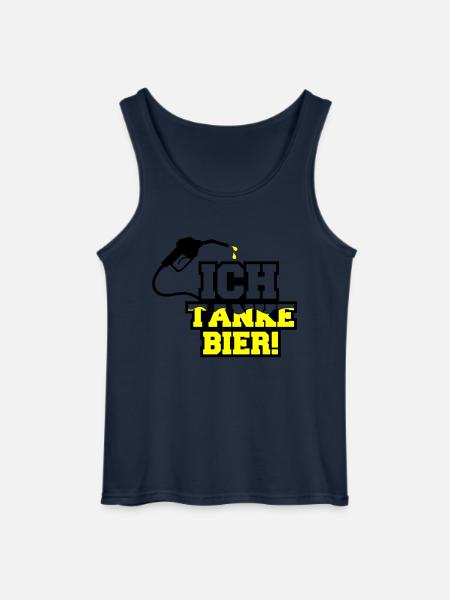 ich tanke bier 01 - Gildan Männer Tank Top - Navy