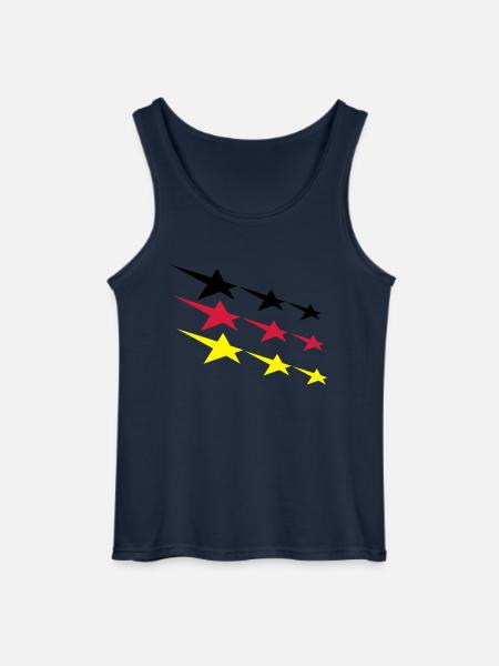 Deutschland Sterne - Gildan Männer Tank Top - Navy
