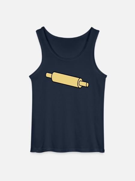 rolling pin - Gildan Men’s Tank Top - navy