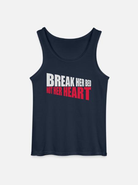 break her bed quote - Gildan Men’s Tank Top - navy