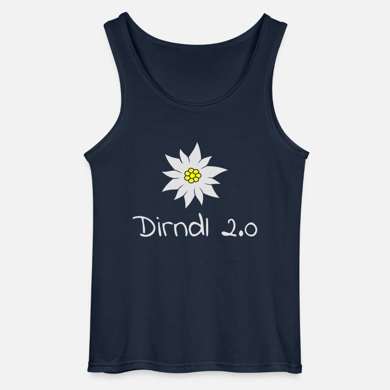 dirndl 2.0 - Gildan Männer Tank Top - Navy