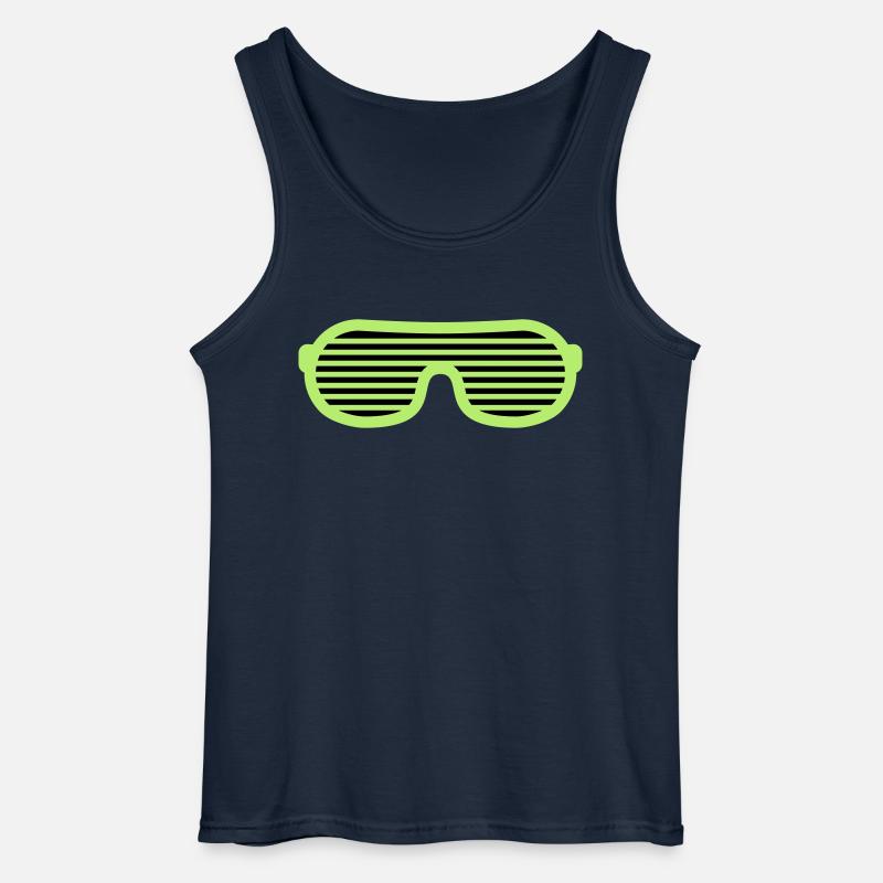 Party Glasses - Gildan Männer Tank Top - Navy