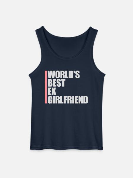 World's Best Ex Girlfriend - Gildan Men’s Tank Top - navy