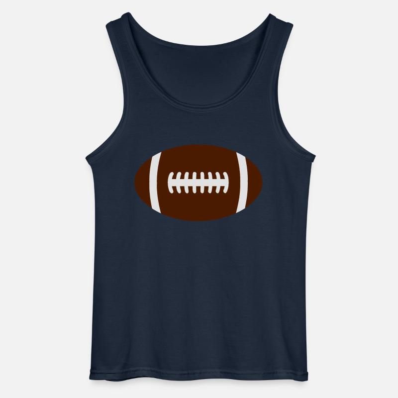 Rugbyball - Gildan Männer Tank Top - Navy