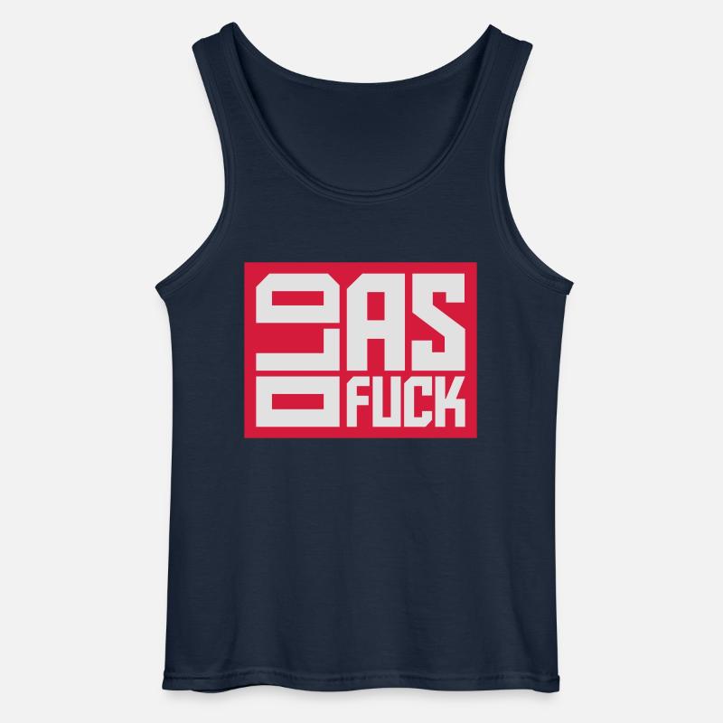 old AF Text Logo - Gildan Männer Tank Top - Navy