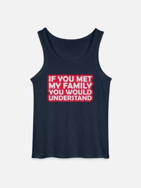 you would understand quote - Gildan Men’s Tank Top - navy