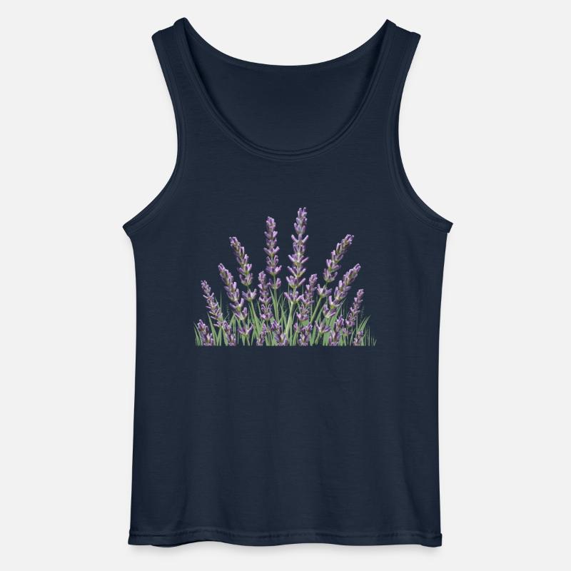 Lavendelhalme Lavendel - Gildan Männer Tank Top - Navy