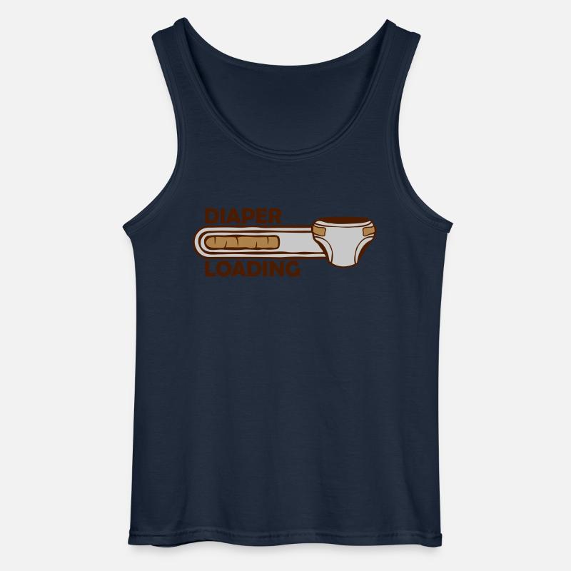 Diaper Loading Windel - Gildan Männer Tank Top - Navy