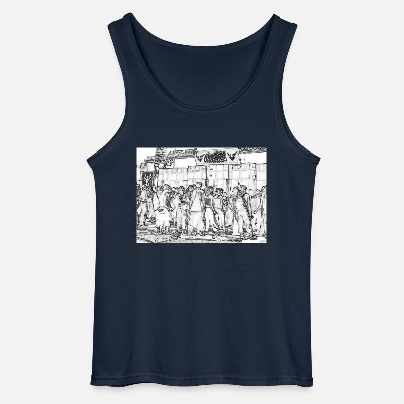 Soundsystem 2 - Gildan Männer Tank Top - Navy