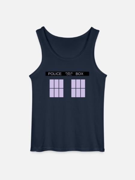 tardis - Gildan Men’s Tank Top - navy
