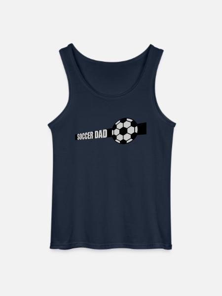 Sport Design Soccer Dad - Gildan Men’s Tank Top - navy