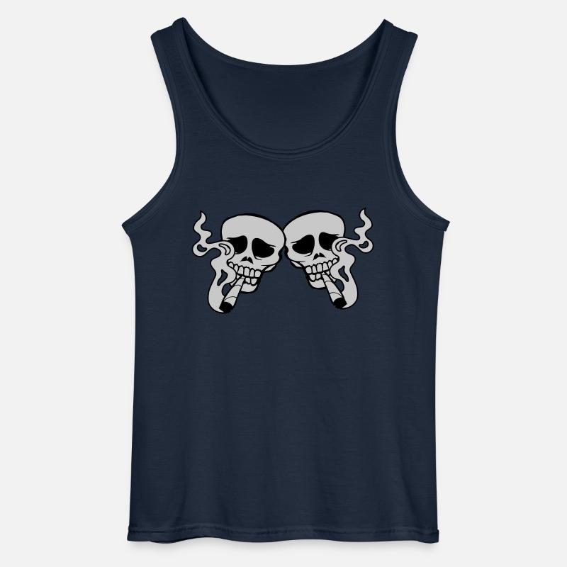 2 Freunde Joint rauchen - Gildan Männer Tank Top - Navy