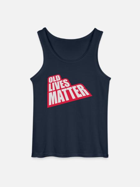 old lives matter quote - Gildan Men’s Tank Top - navy