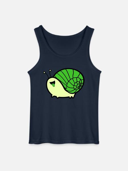 Snail Comic - Gildan Men’s Tank Top - navy