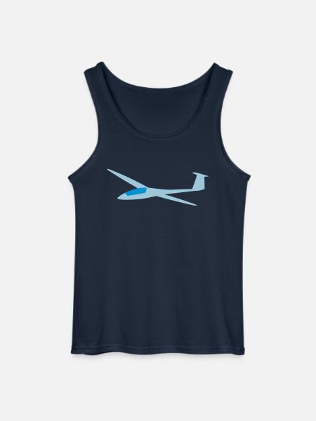 Segelflugzeug - Gildan Männer Tank Top - Navy