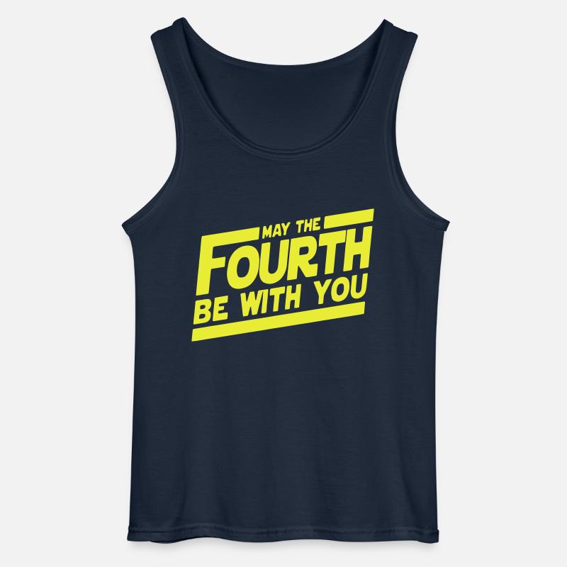 May The 4th Fourth - Gildan Männer Tank Top - Navy