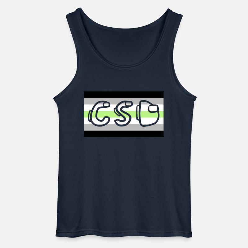 agender pride csd - Gildan Männer Tank Top - Navy