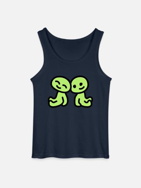 Freundschaft - verliebt - Gildan Männer Tank Top - Navy