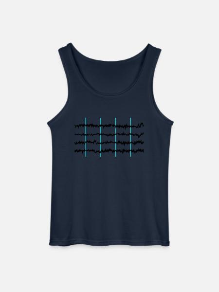 brainwaves - Gildan Männer Tank Top - Navy