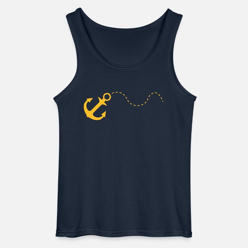 anker - Gildan Männer Tank Top - Navy