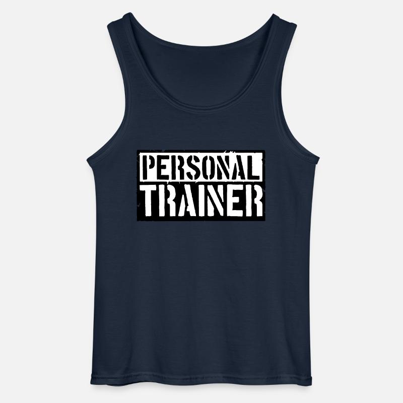 Bodybuilder Personal Trainer - Gildan Männer Tank Top - Navy