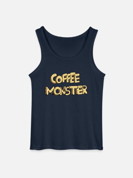 textcoffee_monster - Gildan Men’s Tank Top - navy