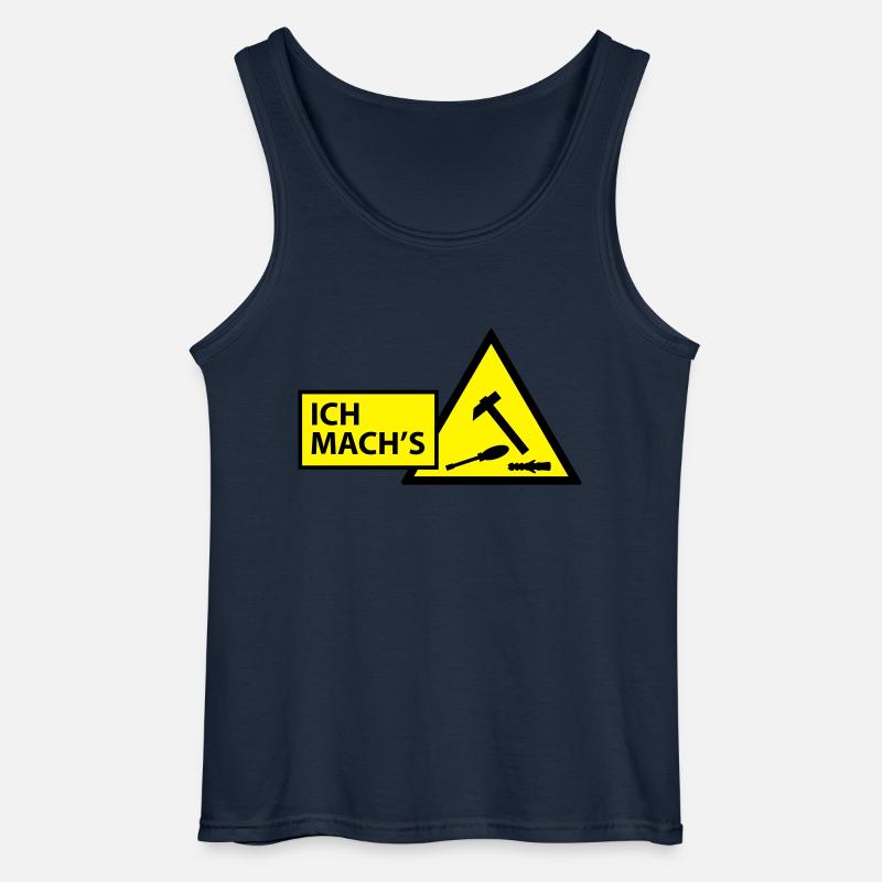 (ichmachs_handwerker) - Gildan Männer Tank Top - Navy