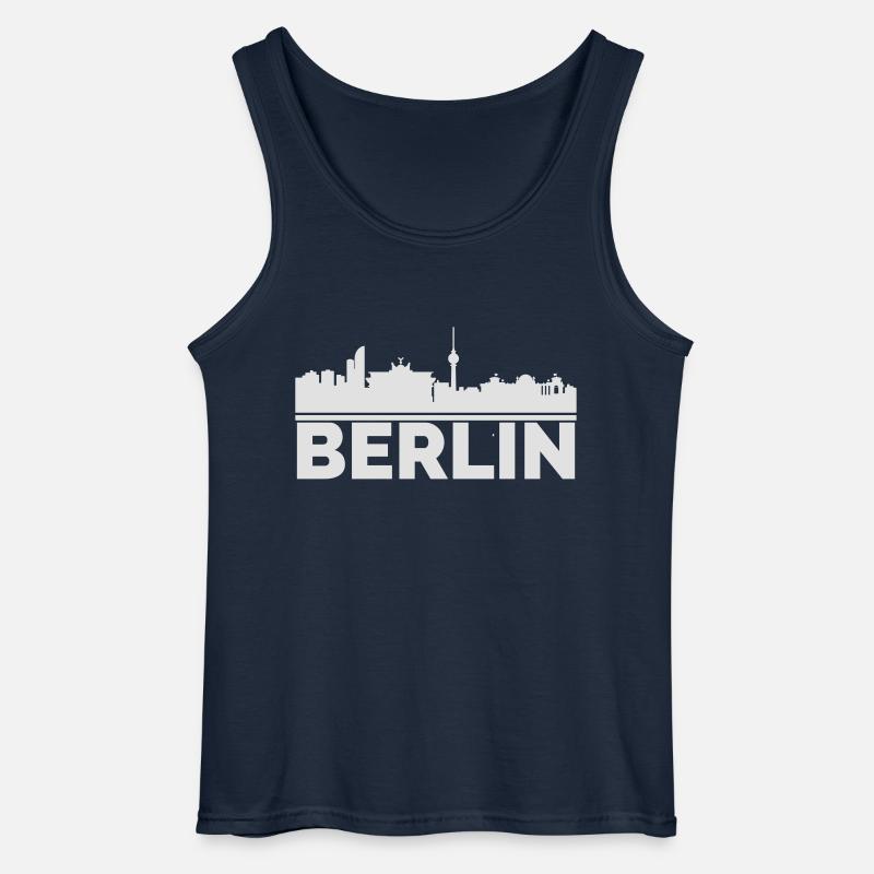BERLIN - Gildan Männer Tank Top - Navy