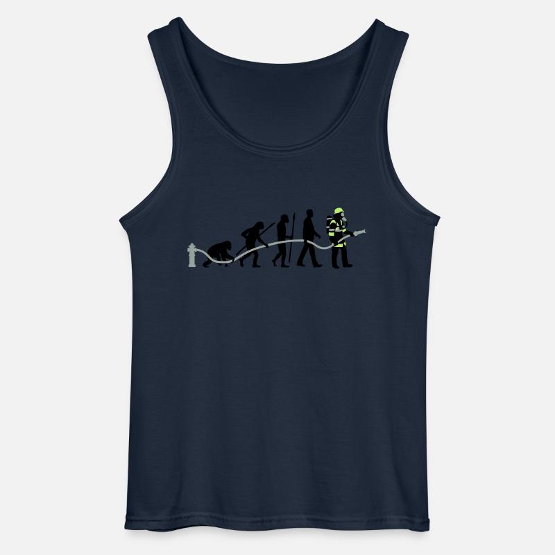 evolution_feuerwehrmann_032015_a_3c - Gildan Männer Tank Top - Navy
