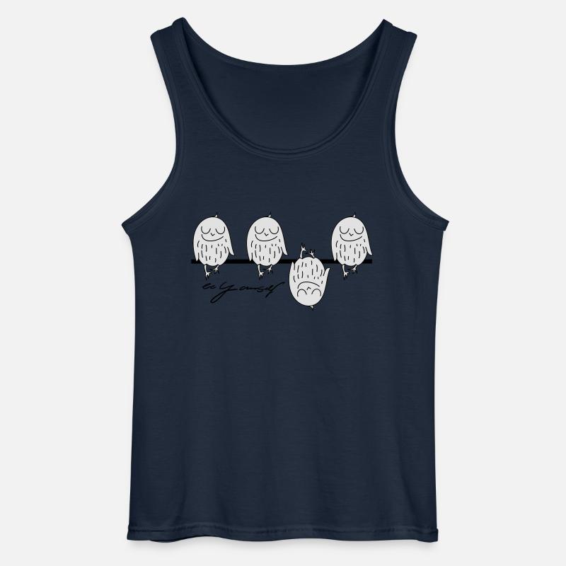 vier Vögel - Gildan Männer Tank Top - Navy