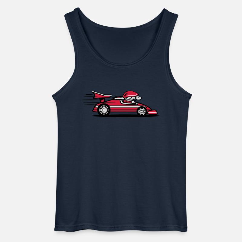 voiture de course drôle - Débardeur Gildan Homme - marine