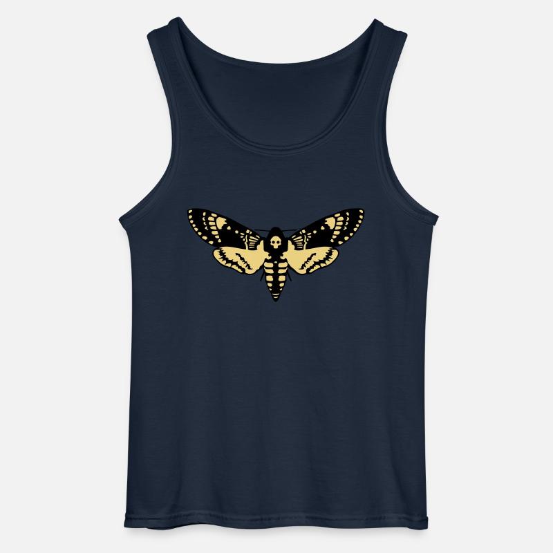 Sphinx Schädel butterfly skull - Gildan Männer Tank Top - Navy