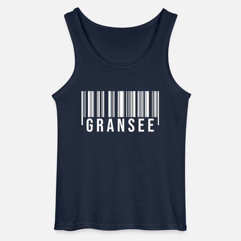 Gransee Strichcode - Gildan Männer Tank Top - Navy