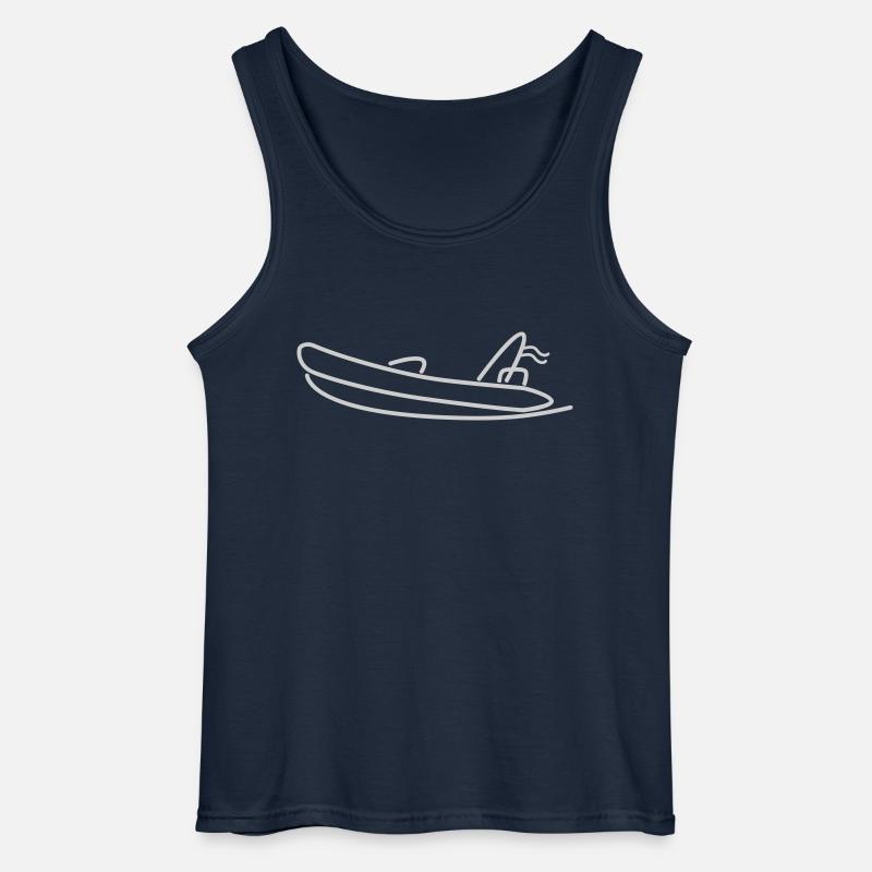 Schlauchboot - Gildan Männer Tank Top - Navy