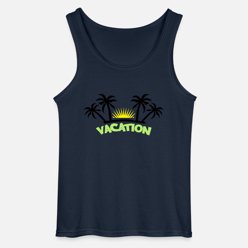 vacation3 - Gildan Männer Tank Top - Navy