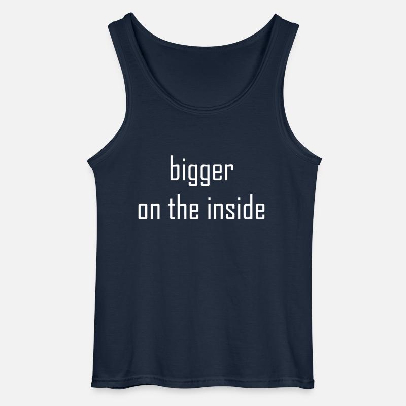 Bigger On The Inside - Gildan Männer Tank Top - Navy