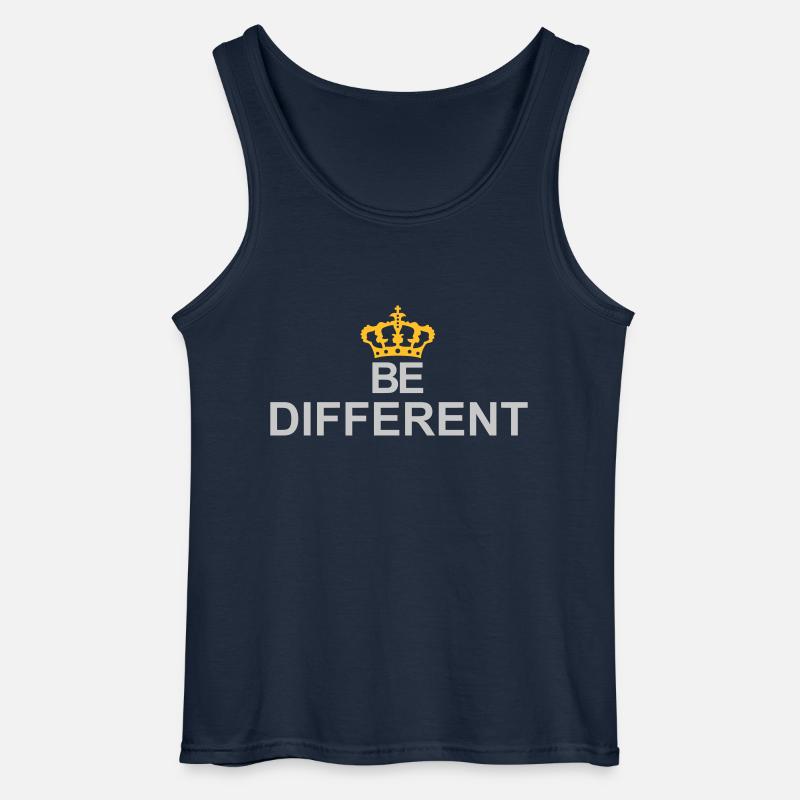 Be different Logo Design - Gildan Männer Tank Top - Navy