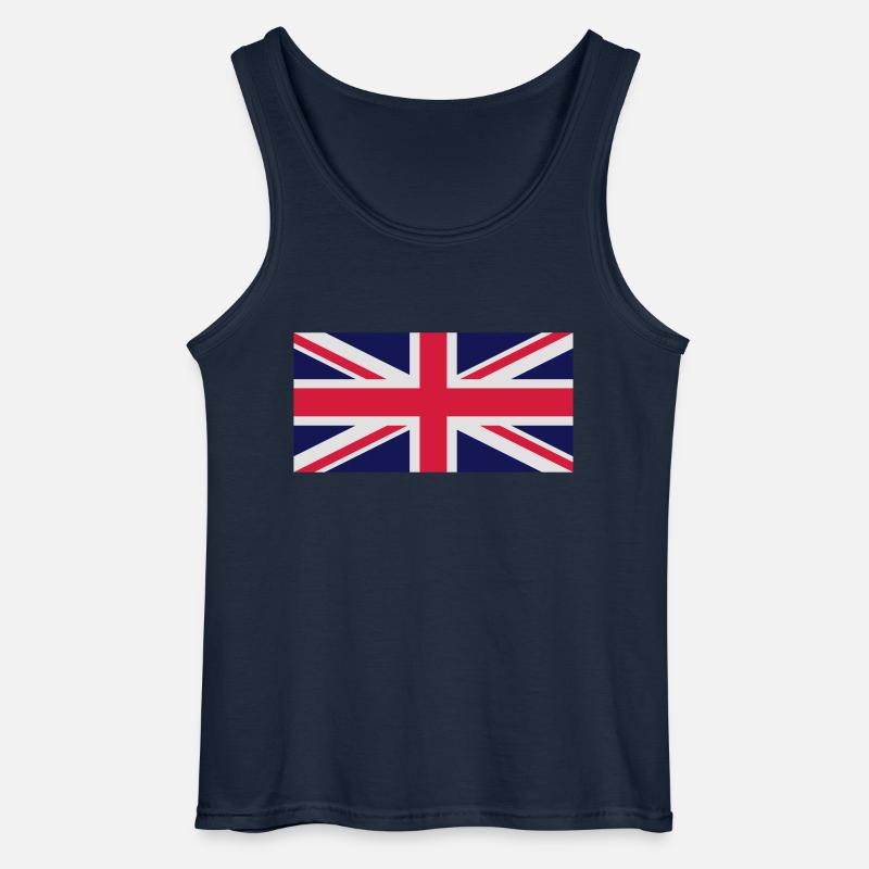 UNION JACK 2 - Gildan Men’s Tank Top - navy