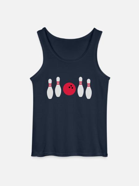 In between not hit bowling - Gildan Men’s Tank Top - navy