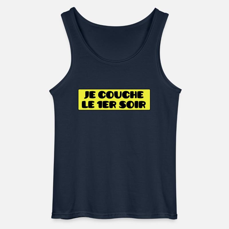 Je Couche le 1er Soir - Gildan Männer Tank Top - Navy
