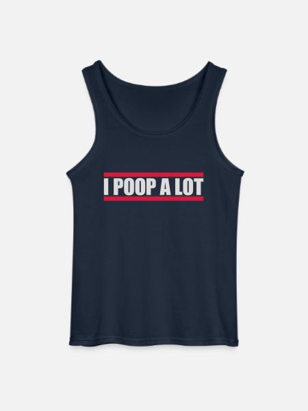 I poop a lot - Gildan Men’s Tank Top - navy